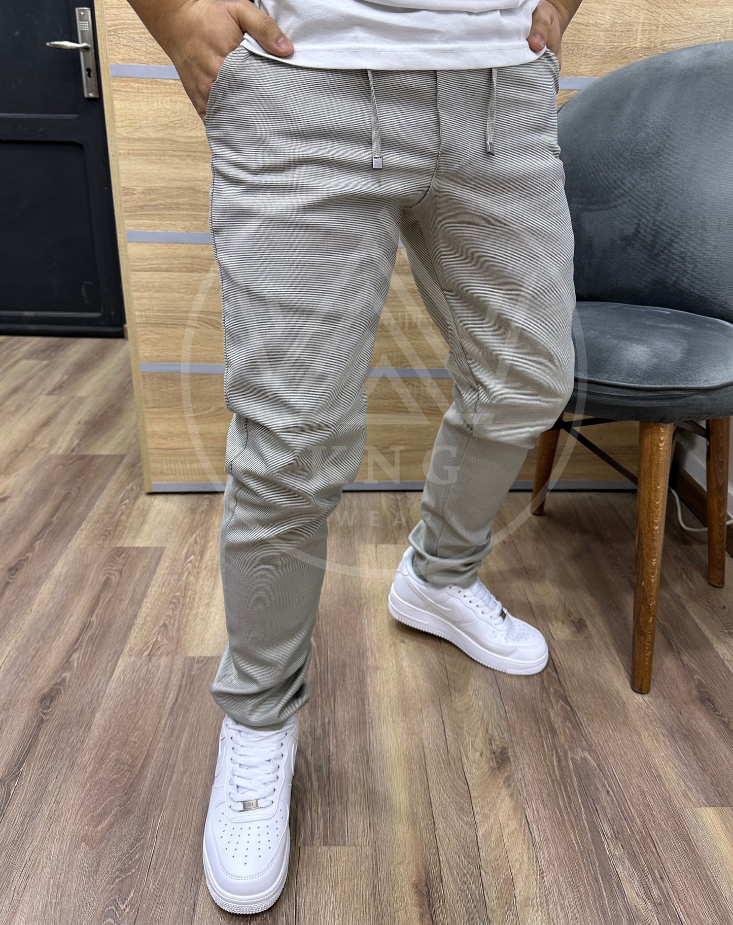 Pantalon ZR Élastique - Gris Clair