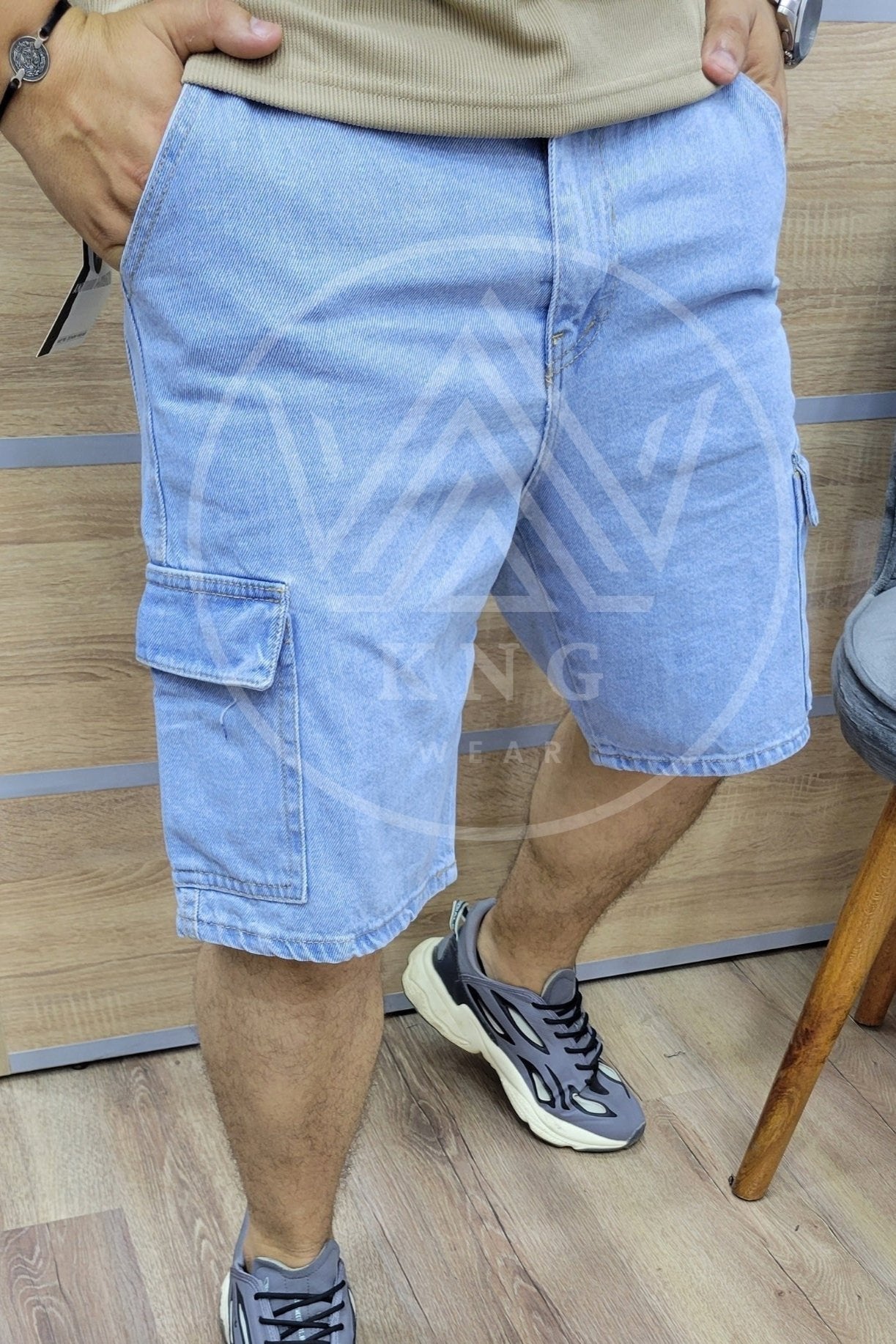 Short JEAN M03 - BLEU CLAIR