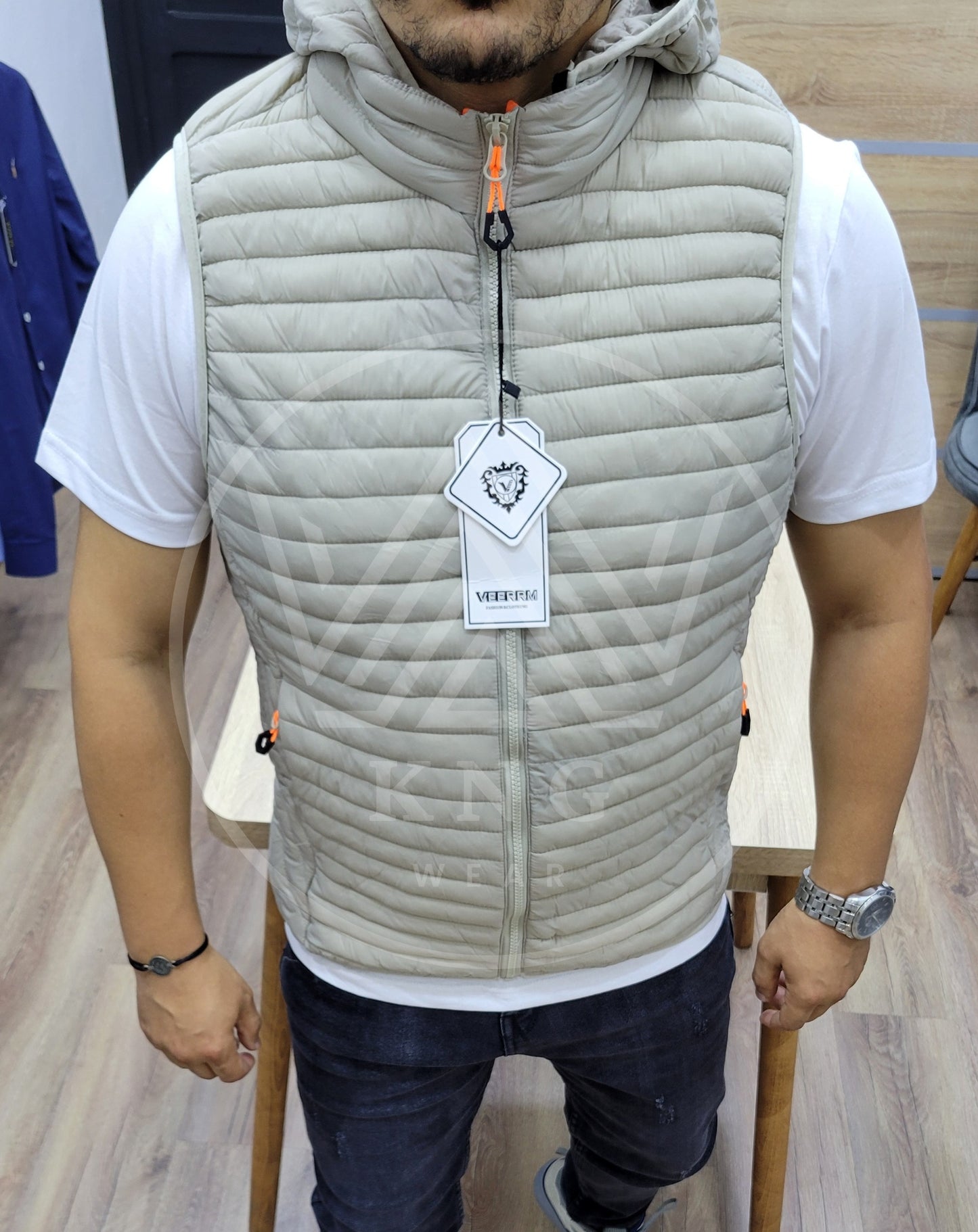 GILET Doudoune - Beige
