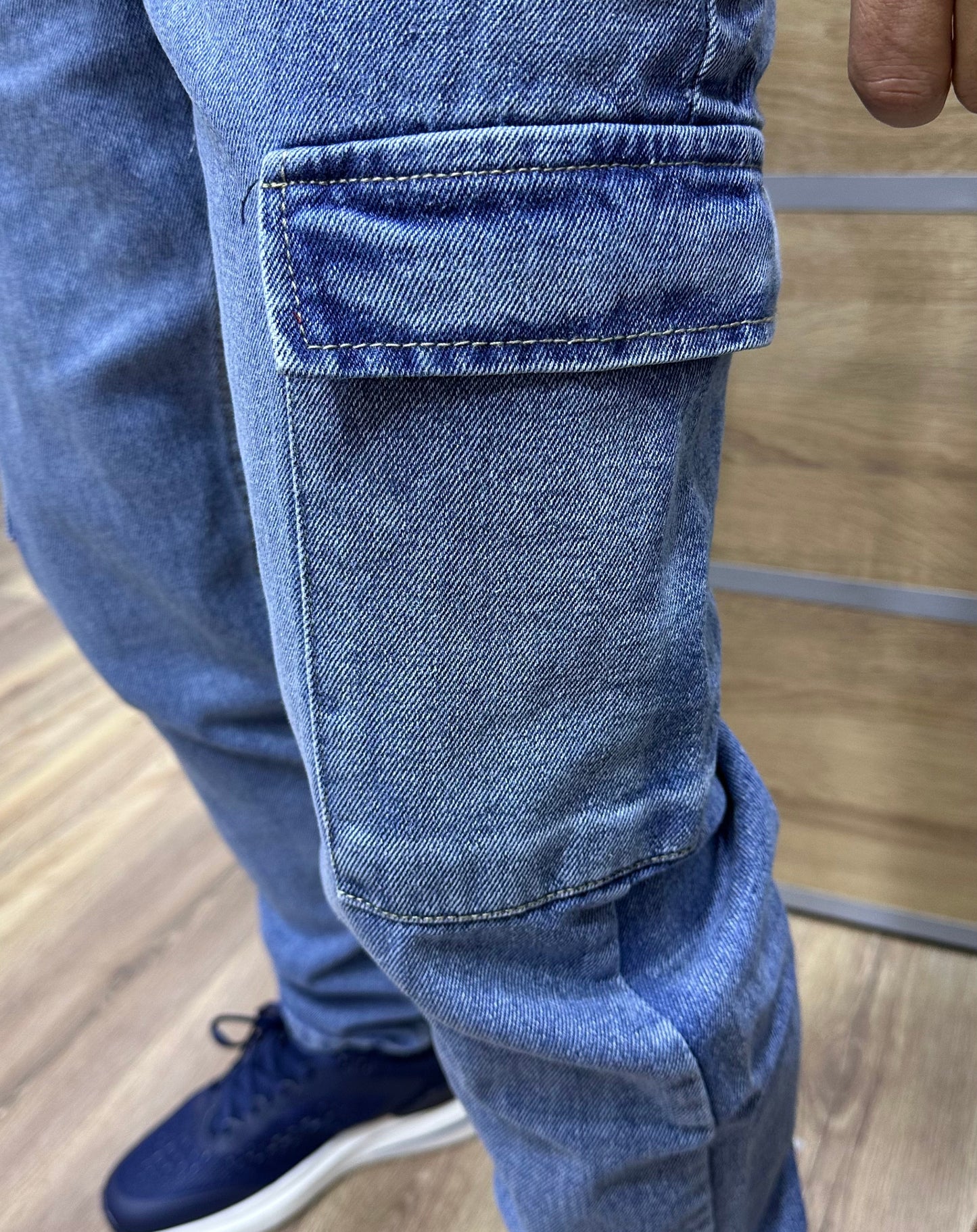 CARGO JEAN REGULAR M1 - BLEU