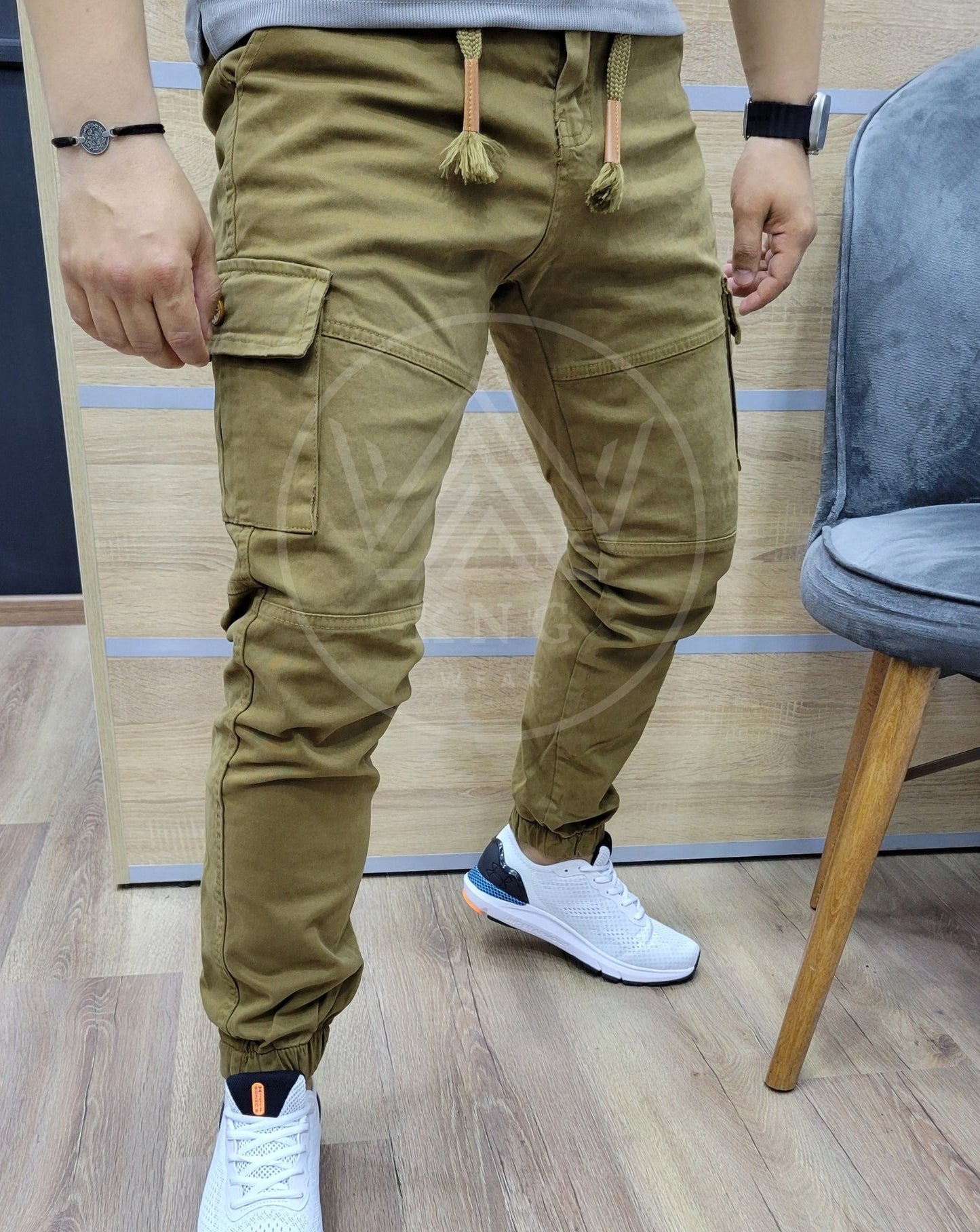 PANTALON CARGO LA TOILE MARRON