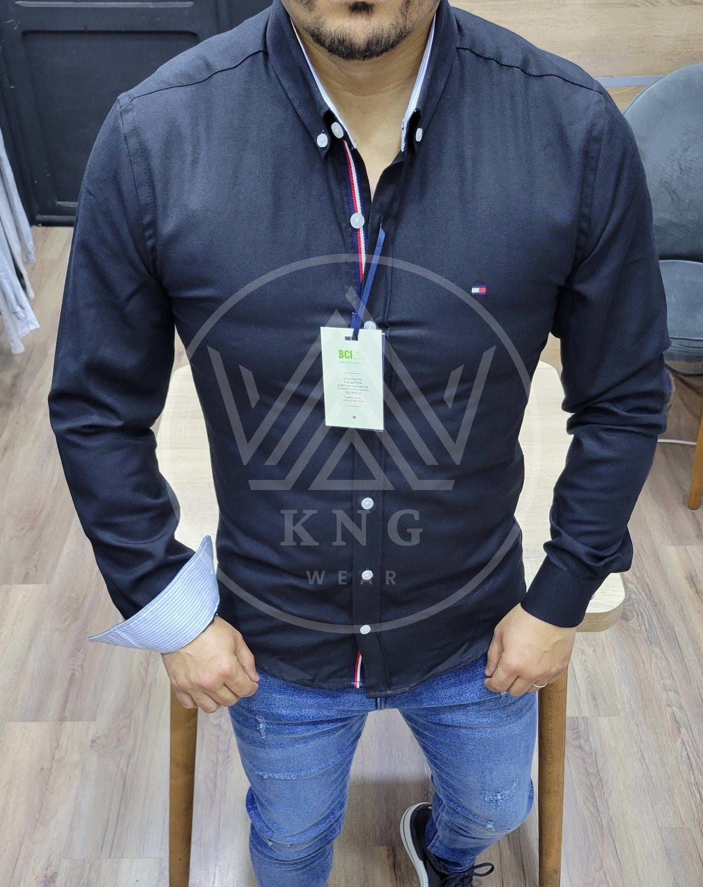Tm Chemise Oxford - Noir