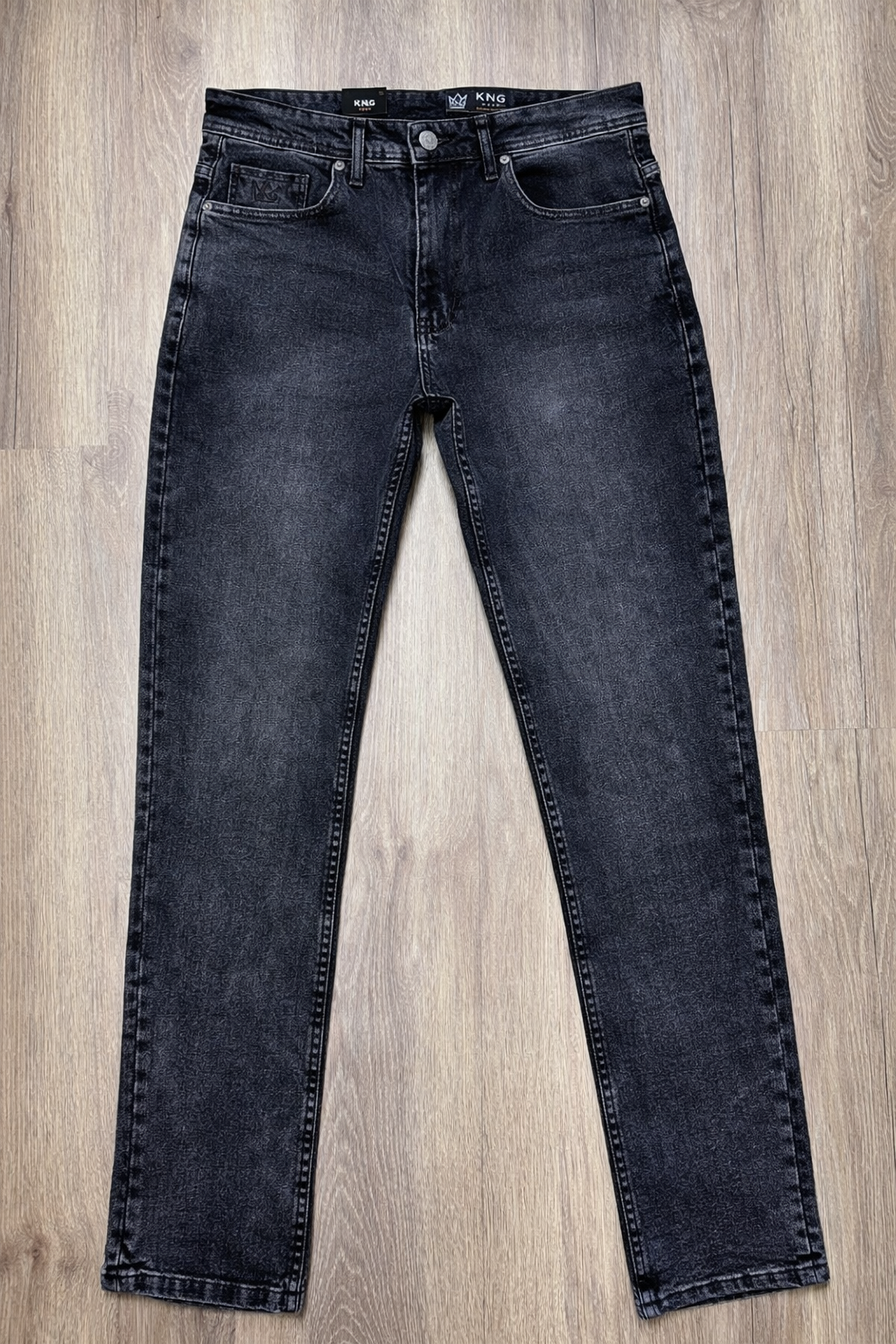 JEAN COUPE NORMAL M02KNG - GRIS NOIR