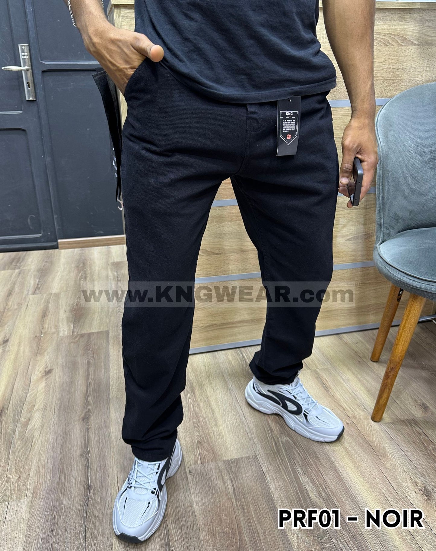 PANTALON RELAXED FIT PRF01 - NOIR