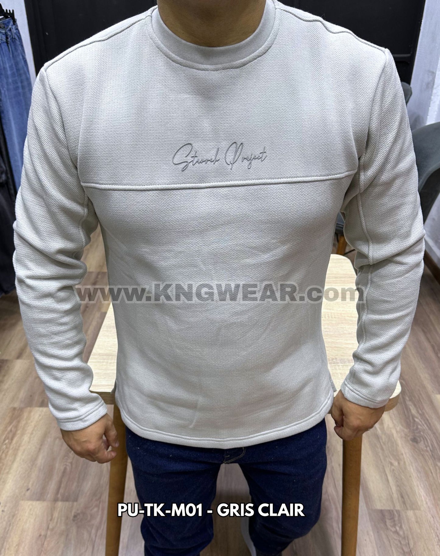 PULL STUCK PROJECT PU-TK-M01 - GRIS CLAIR 🇹🇷