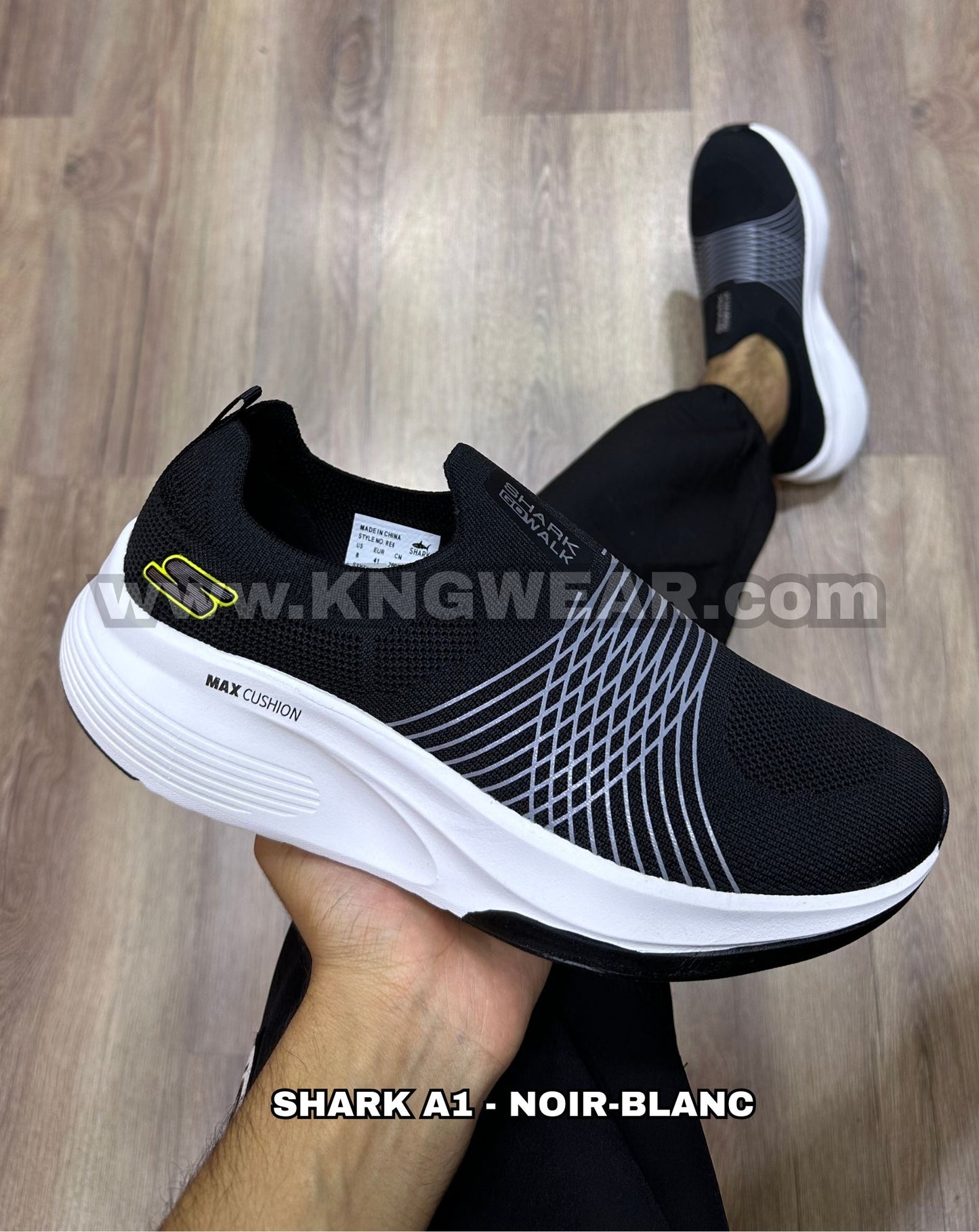 CHAUSSURE SHARK A1 - NOIR-BLANC