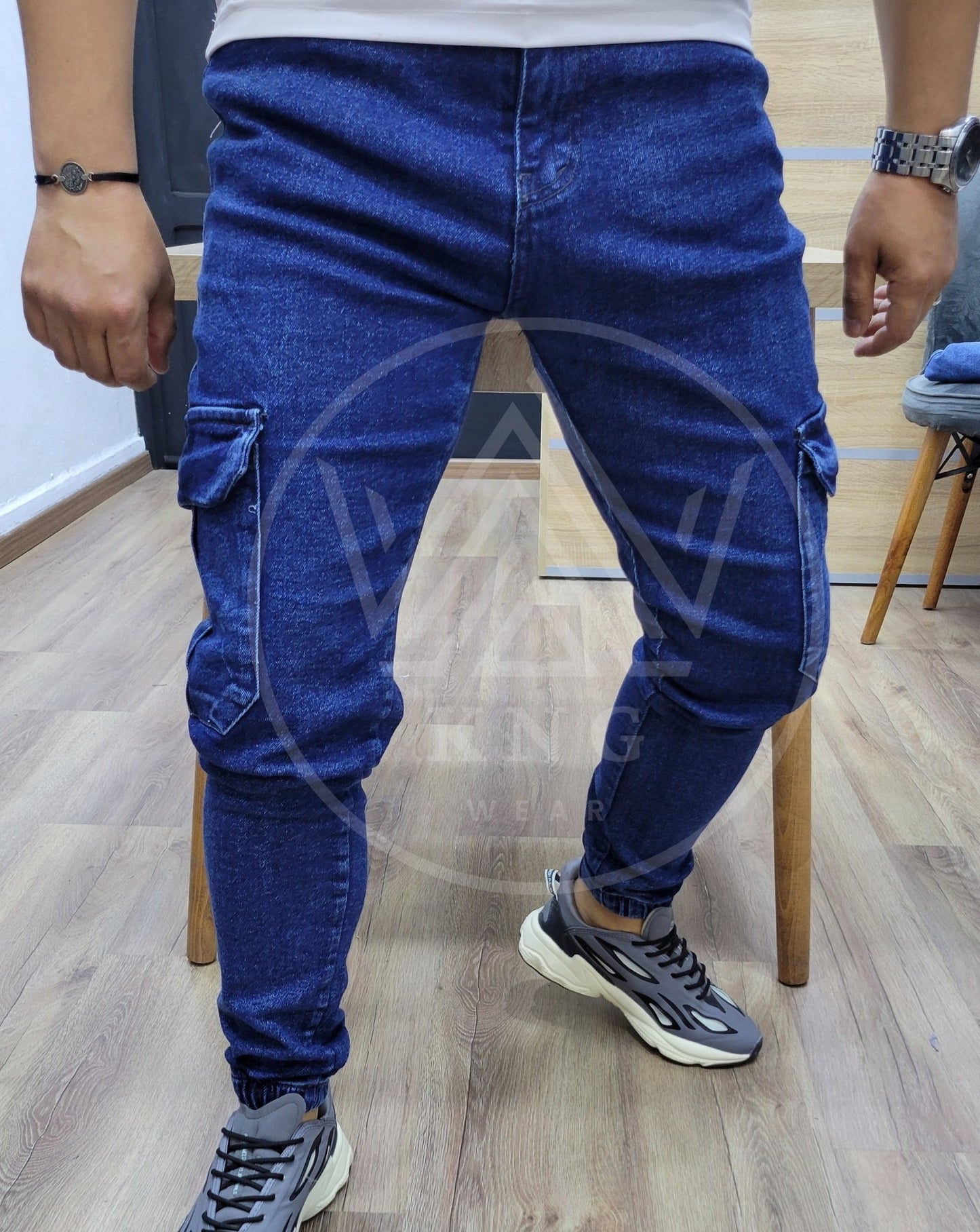 CARGO JEAN - BLEU FONCÉ