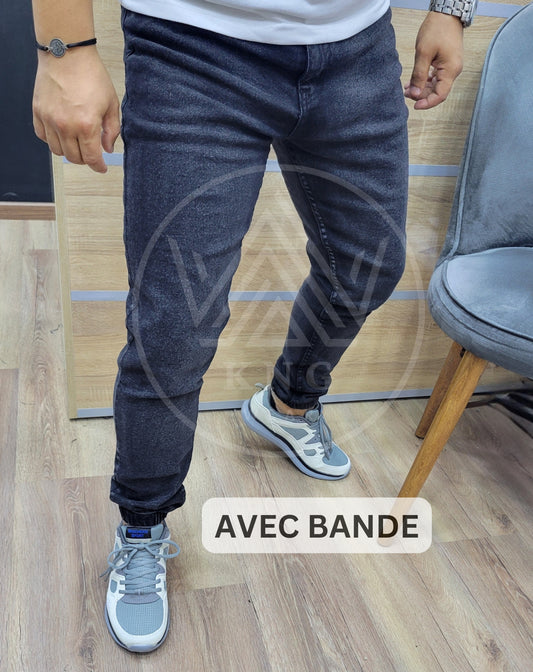 JEAN JOGGER Slim Fit - Gris Noir