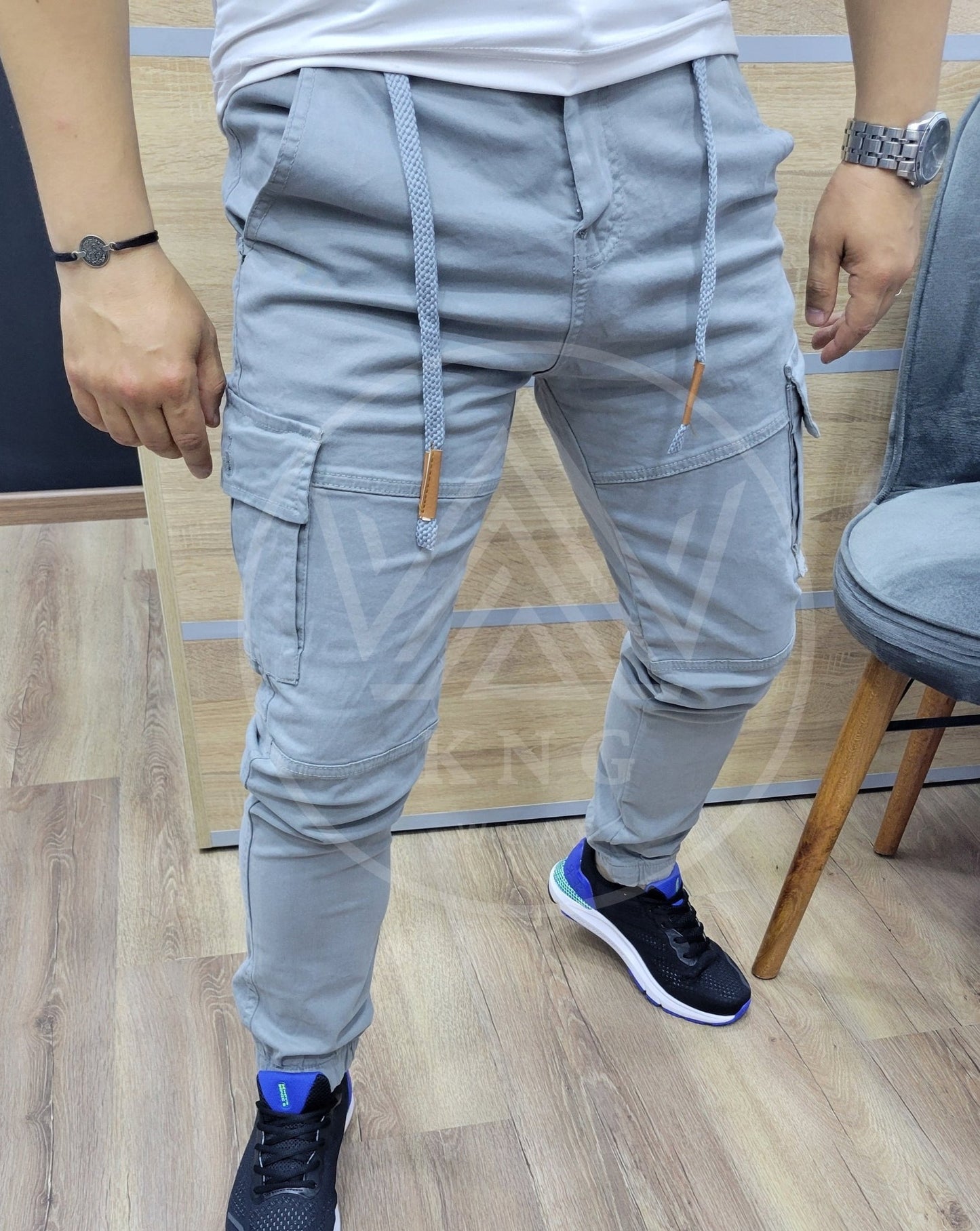 PANTALON CARGO LA TOILE GRIS