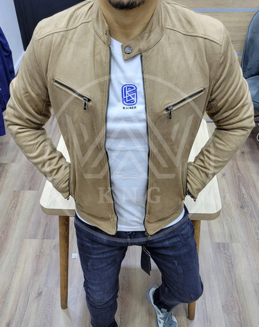 Jacket Faux Daim - Beige