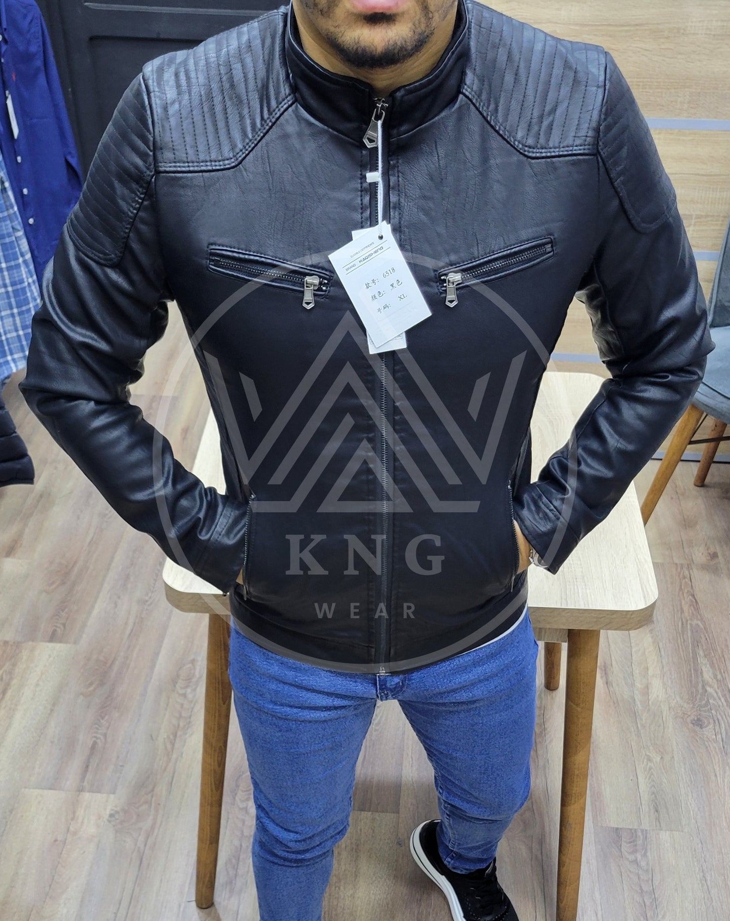 Jacket Simili Cuir M2 - NOIR