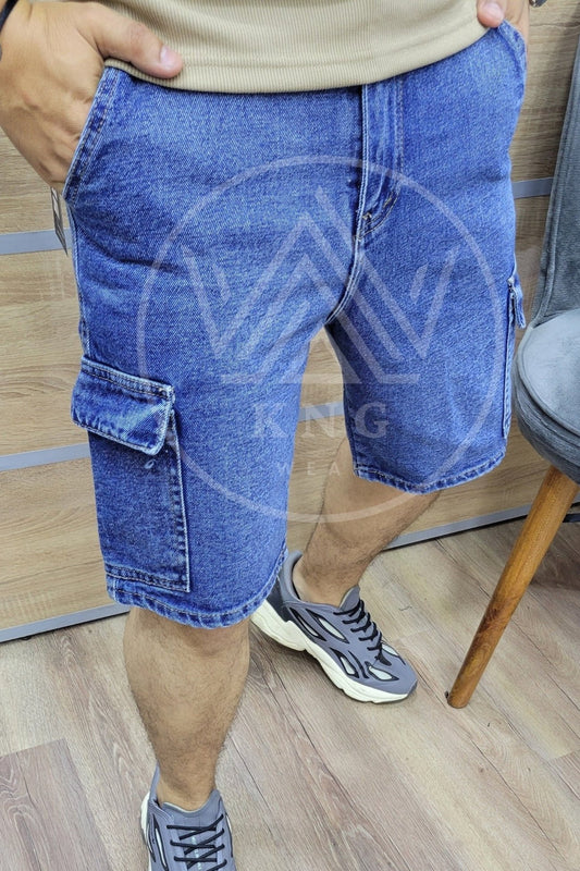 Short JEAN M03 - BLEU