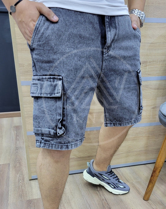 Short Para - GRIS CLAIR ZIP