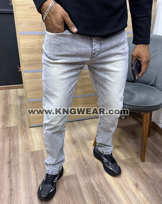 JEAN COUPE NORMAL M02KNG - GRIS SNOW