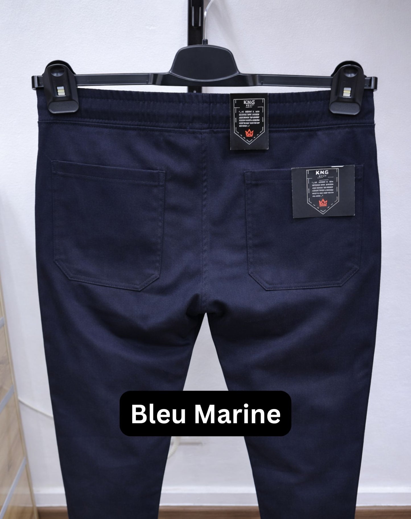 Pantalon Chino Confort Stretch - MARINE