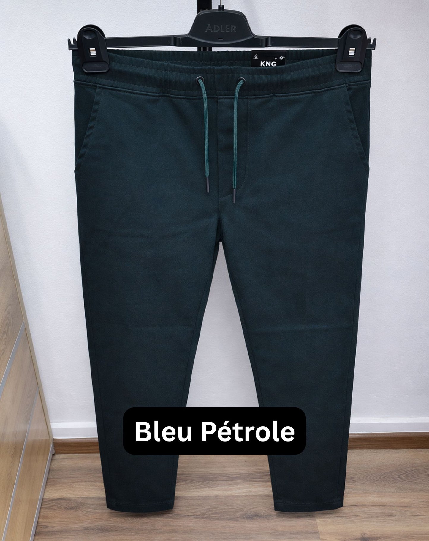 Pantalon Chino Confort Stretch - BLEU PÉTROLE