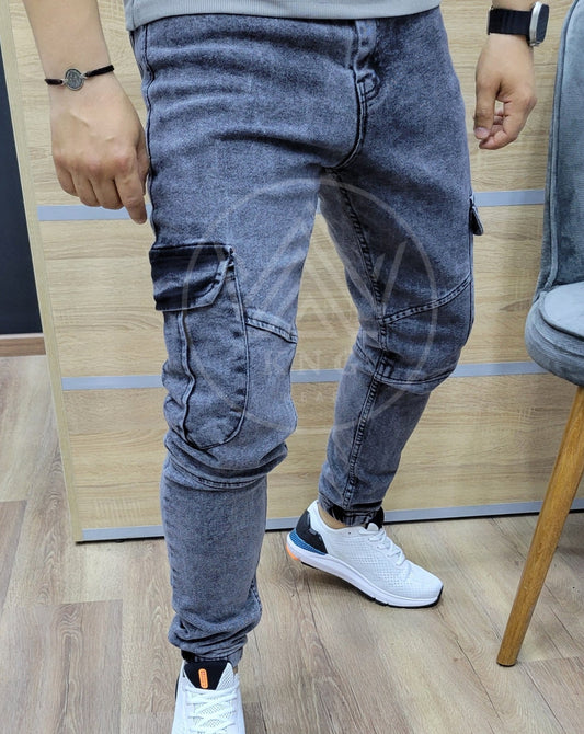 CARGO JEAN - GRIS