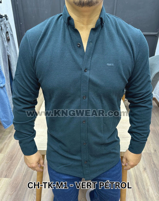CHEMISE CH-TK-M1 - VERT PÉTROL 🇹🇷