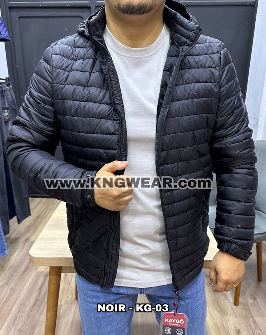 DOUDOUNE CAPUCHE - KG-03 - NOIR