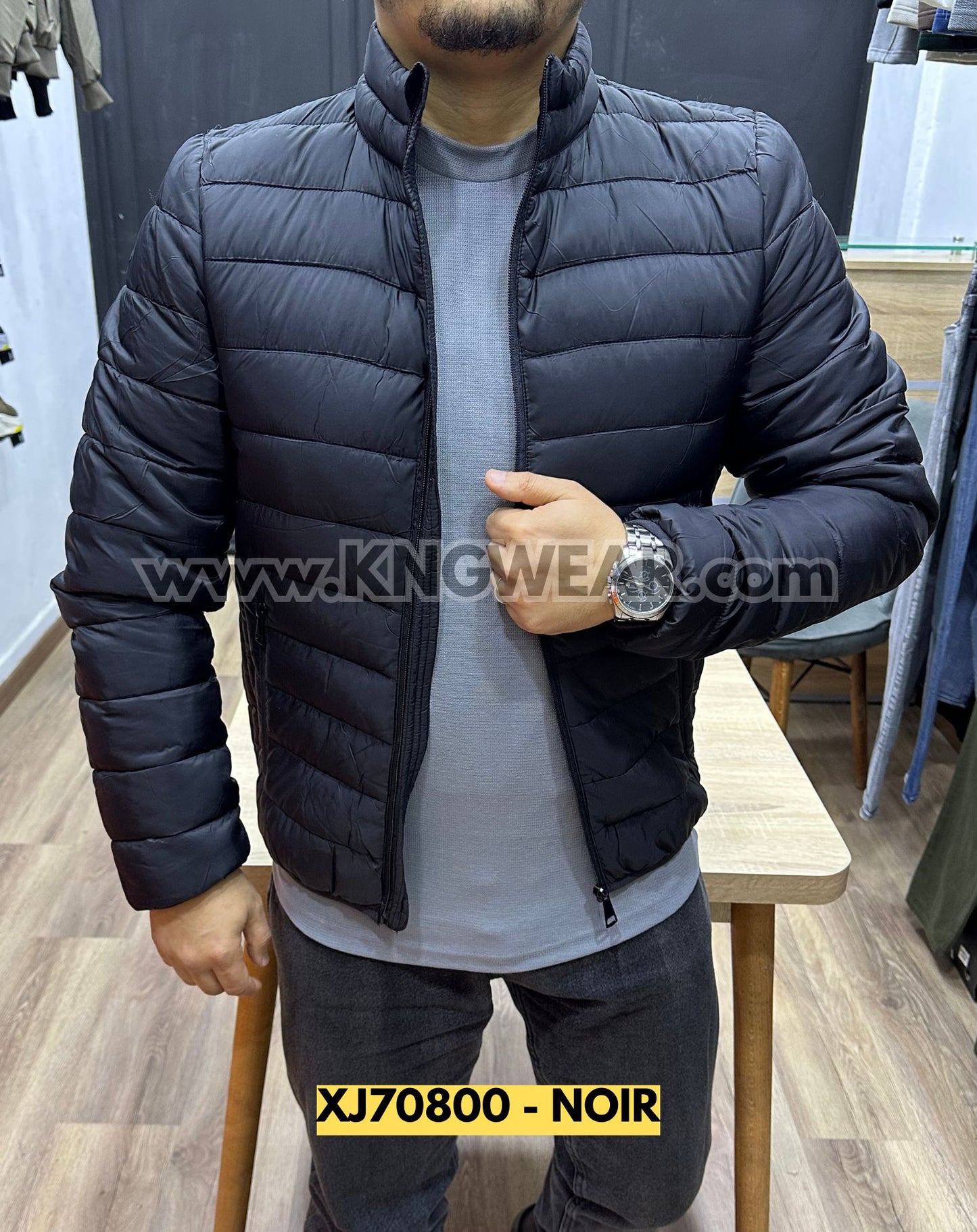 DOUDOUNE OVERSIZE XJ70800 - NOIR