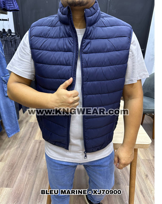 GILET XJ70900 - BLEU MARINE