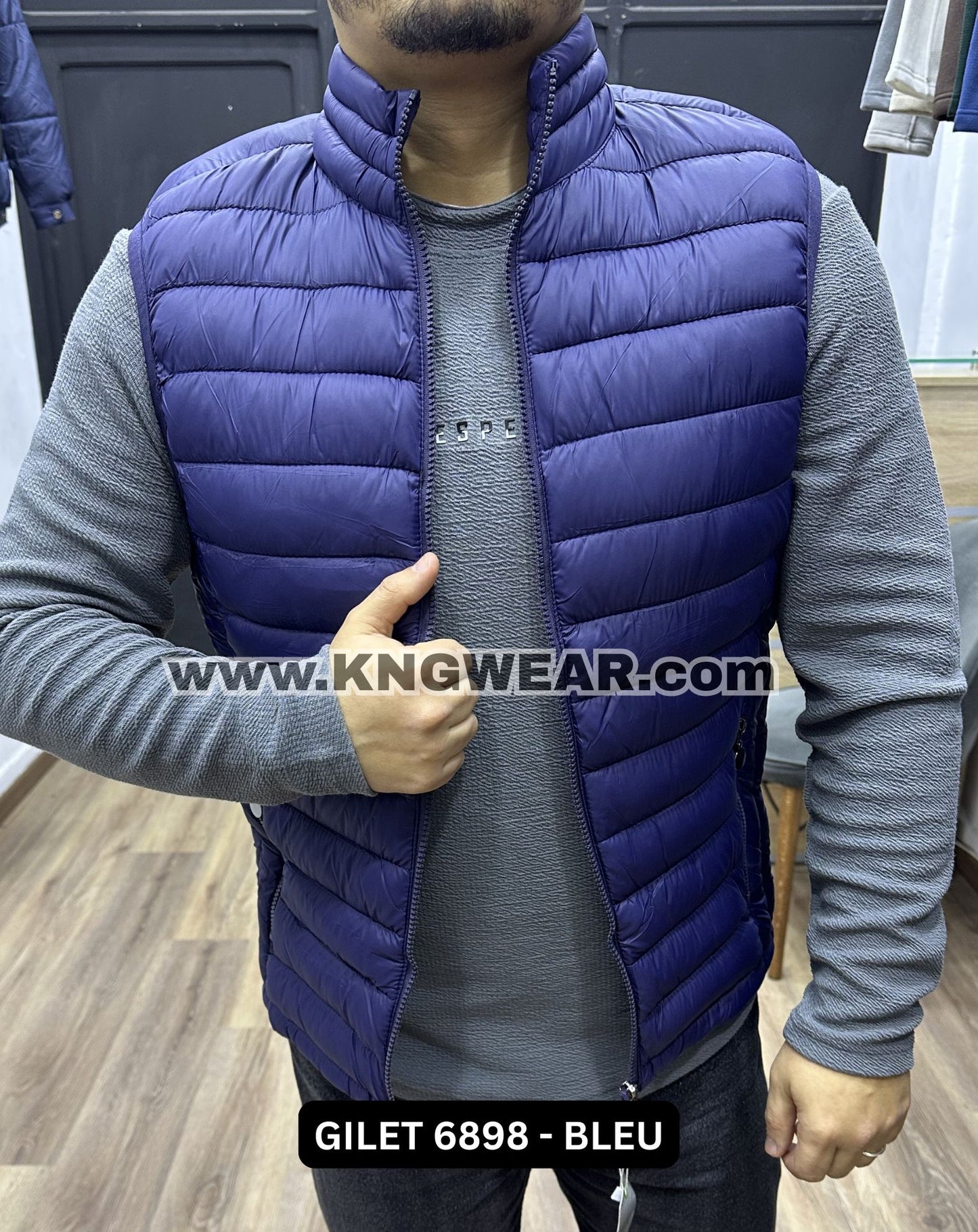 GILET 6898 - BLEU