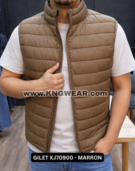GILET XJ70900 - MARRON
