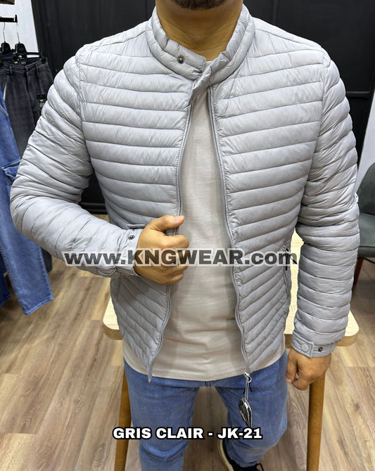 JACKET DOUDOUNE - JK-21 - GRIS CLAIR
