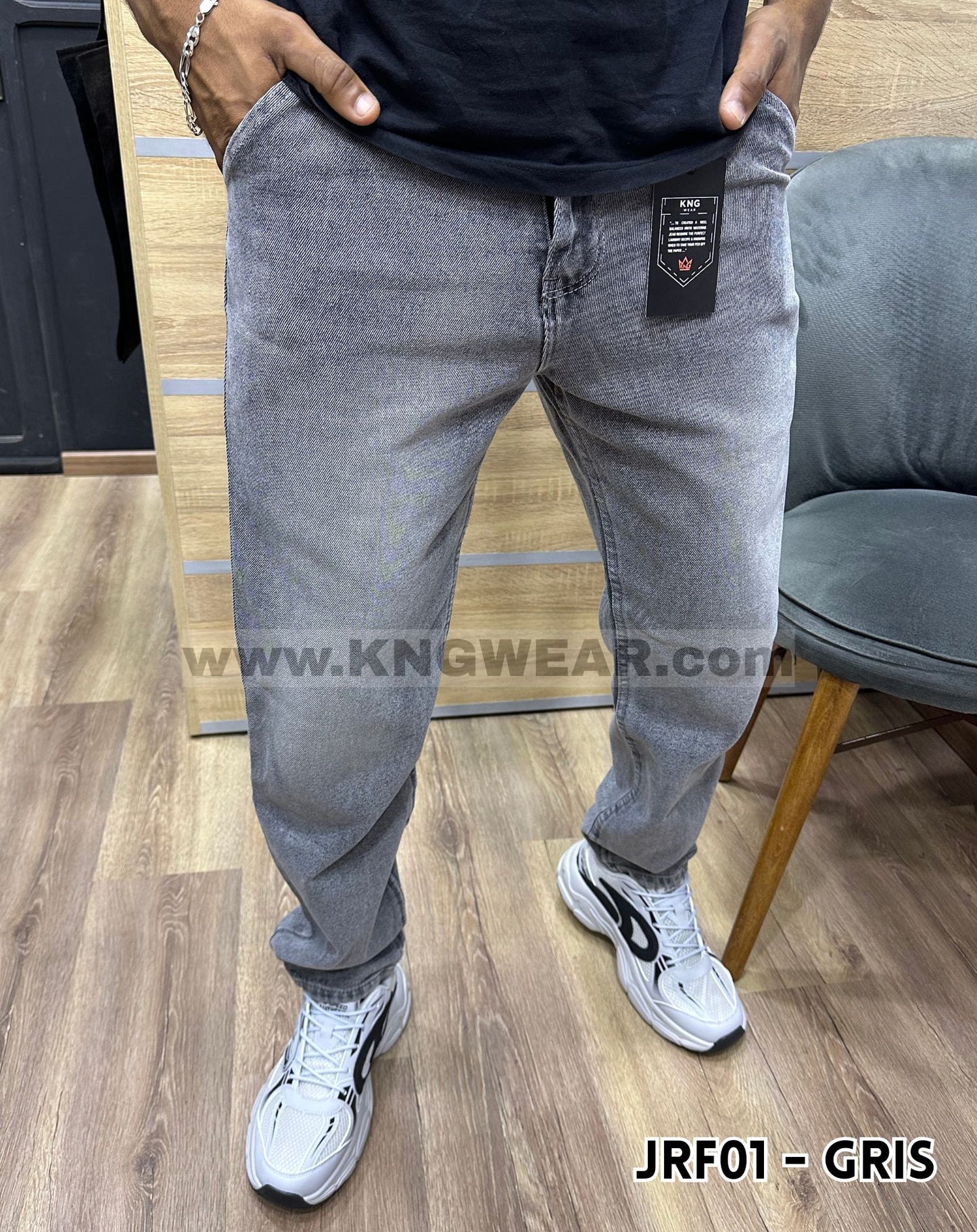 JEAN RELAXED FIT JRF01 - GRIS