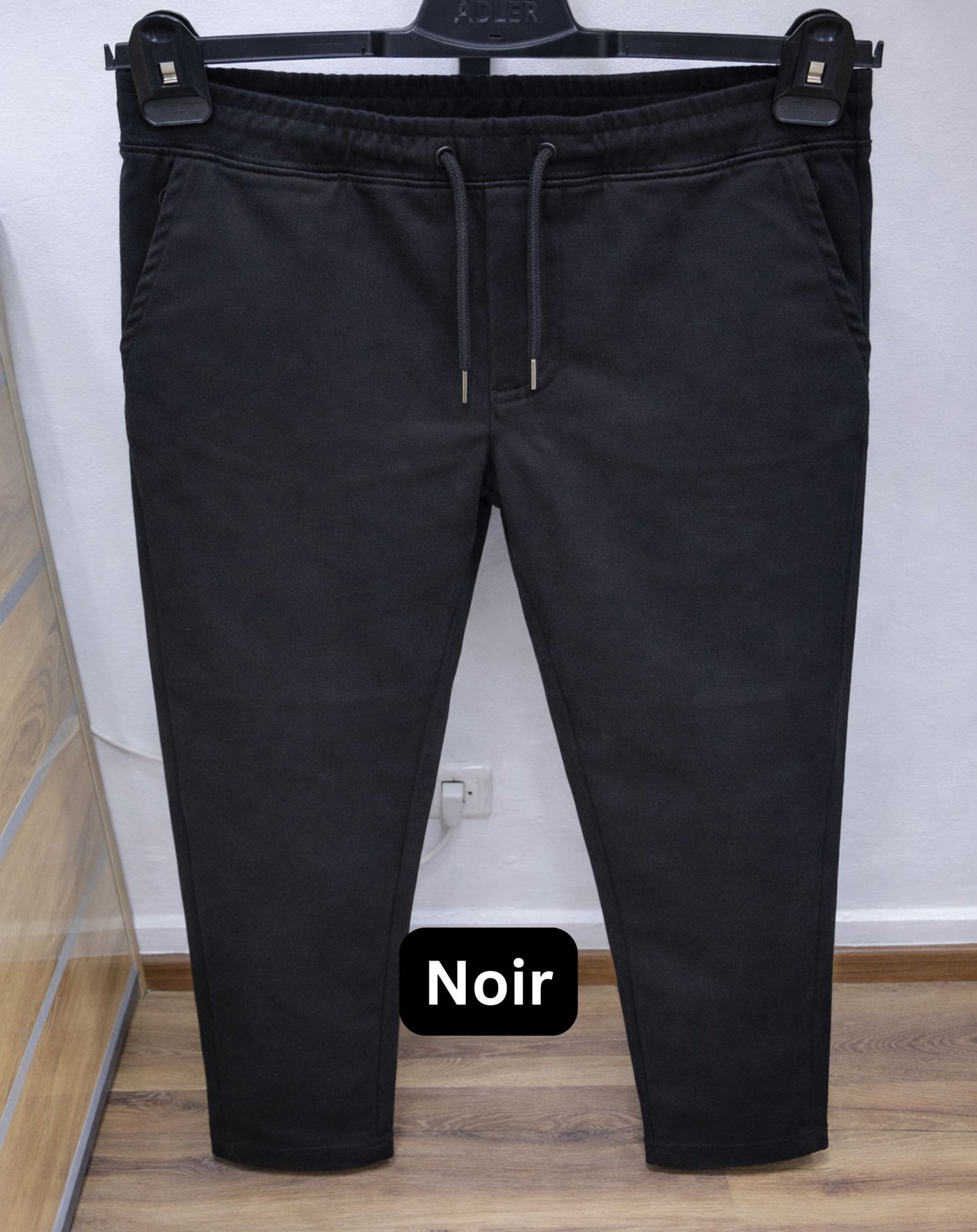 Pantalon Chino Confort Stretch - NOIR