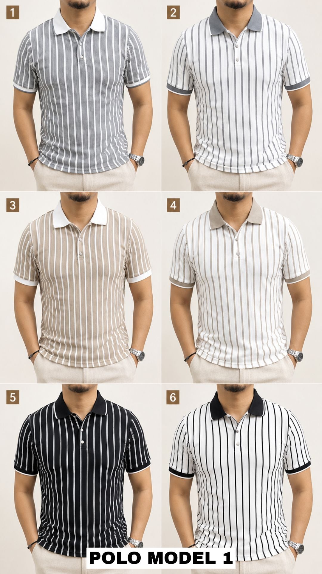 Pantalon Lin + T-Shirt Col Polo 350 DH
