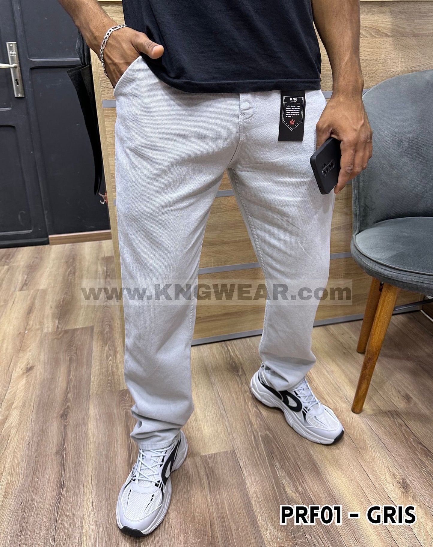 PANTALON RELAXED FIT PRF01 - GRIS