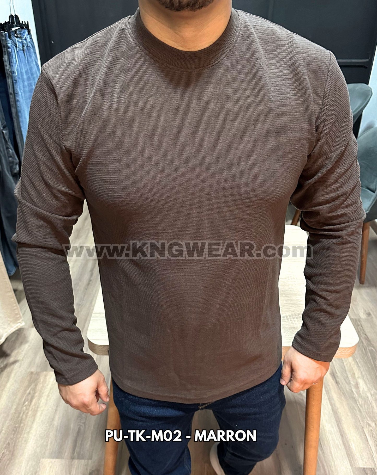 PULL BASIC PU-TK-M02 - MARRON 🇹🇷