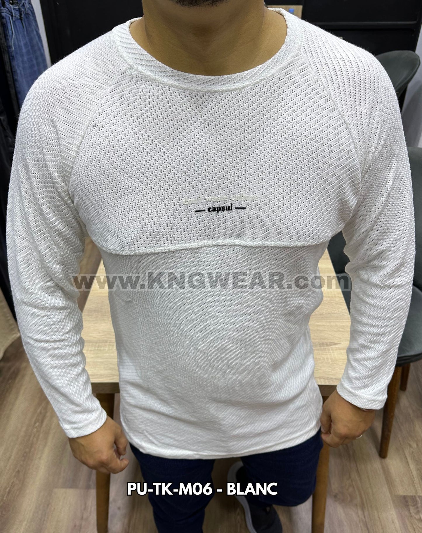 PULL CAPSUL PU-TK-M06 - BLANC 🇹🇷