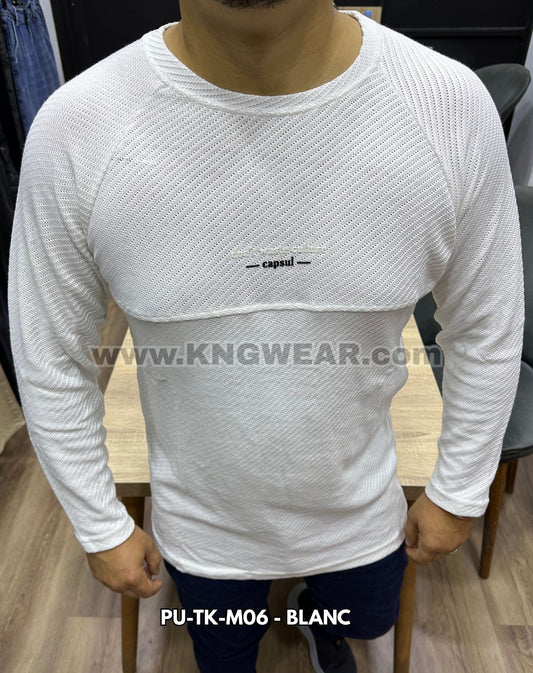PULL CAPSUL PU-TK-M06 - BLANC 🇹🇷