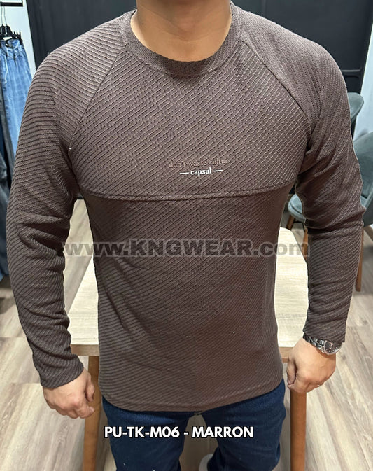 PULL CAPSUL PU-TK-M06 - MARRON 🇹🇷