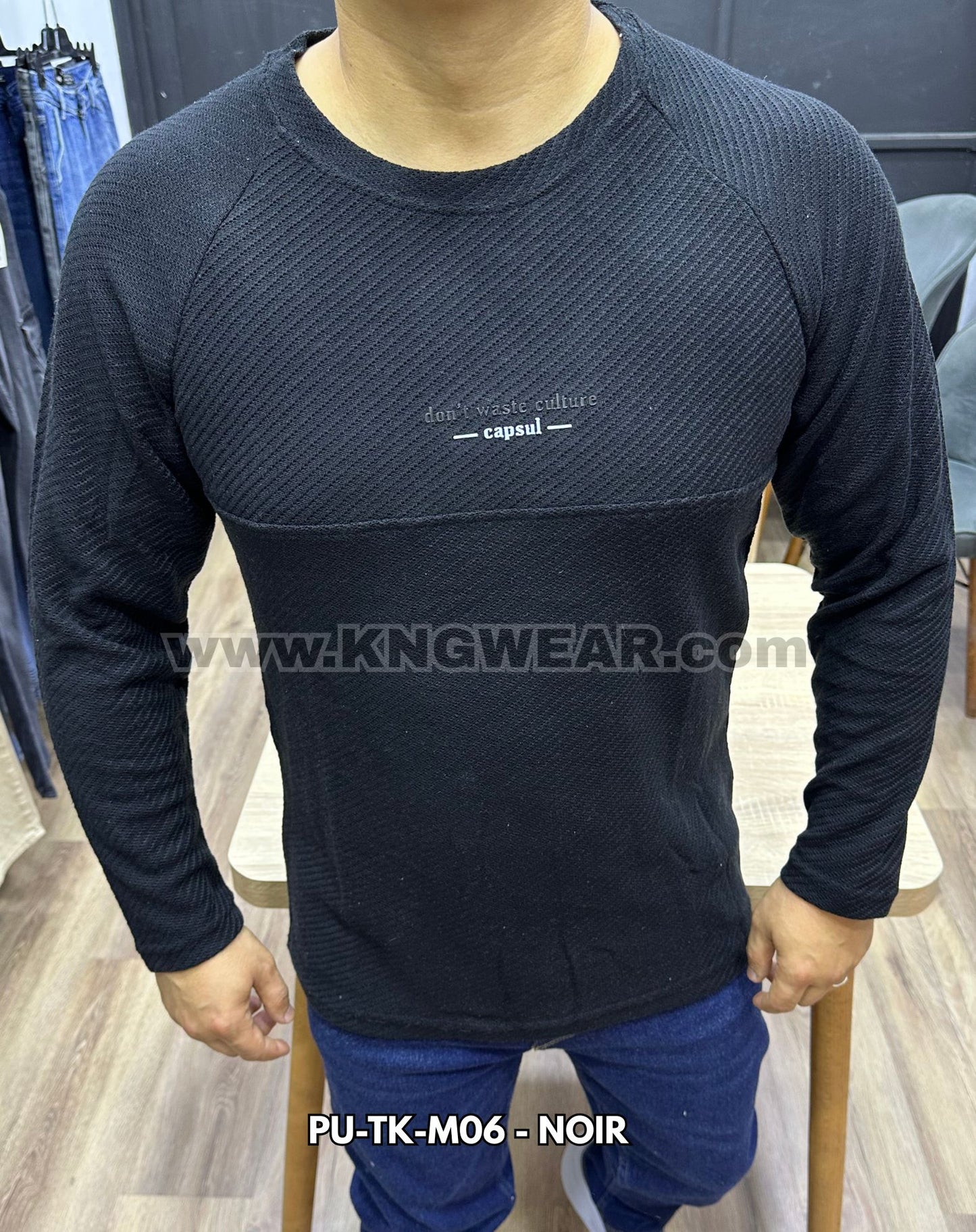 PULL CAPSUL PU-TK-M06 - NOIR 🇹🇷