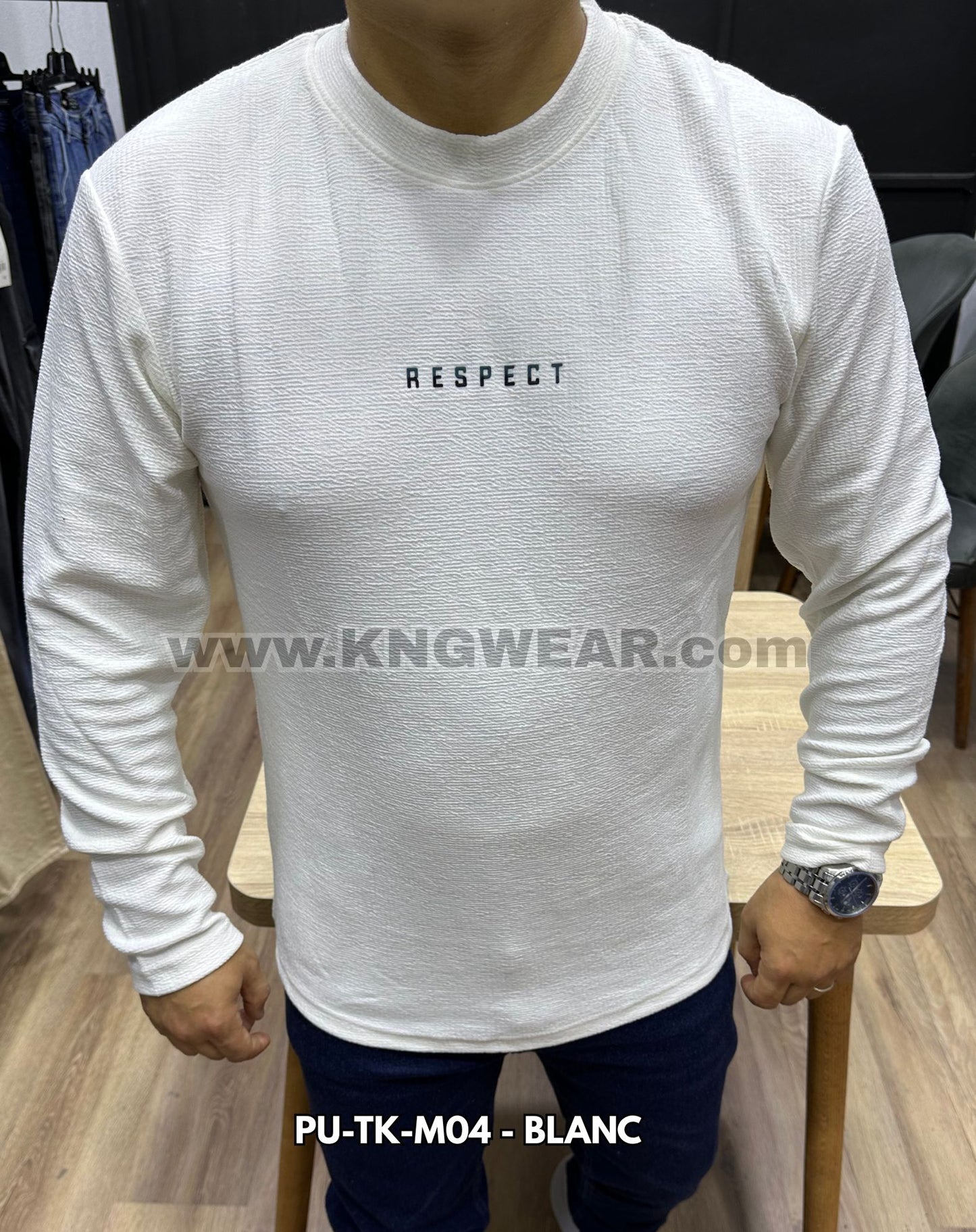 PULL RESPECT PU-TK-M04 - BLANC 🇹🇷