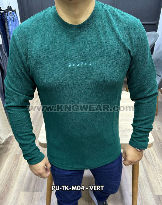 PULL RESPECT PU-TK-M04 - VERT 🇹🇷