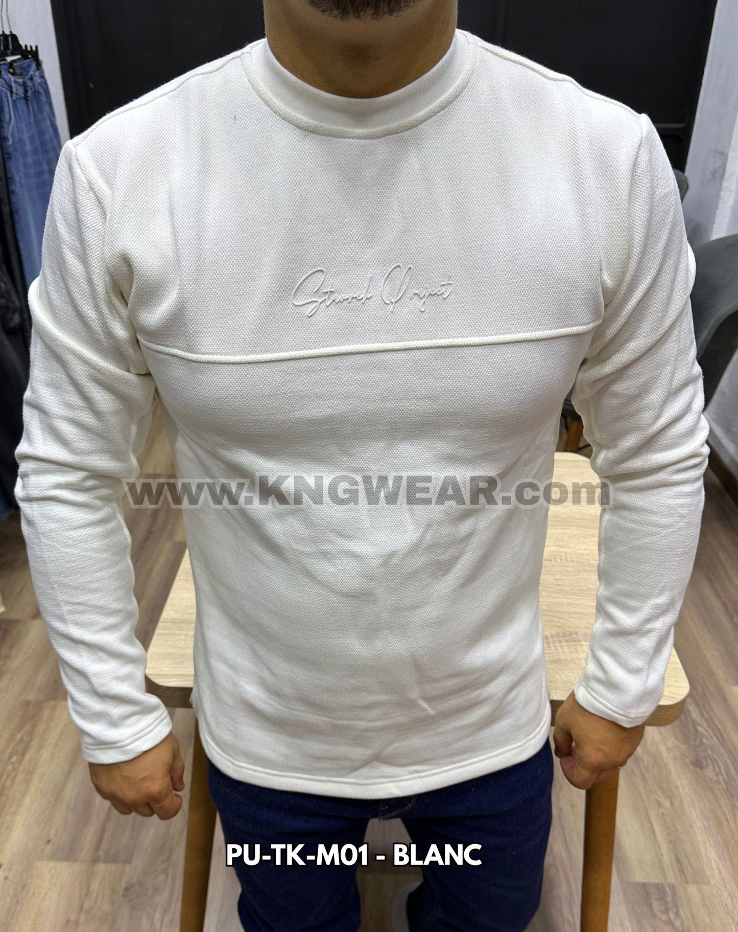 PULL STUCK PROJECT PU-TK-M01 - BLANC 🇹🇷