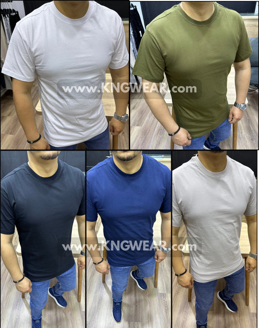 T-Shirt Basic Col Rond - Réf 1 (5 COULEURS)