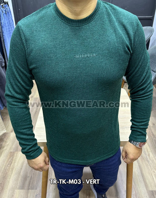 TRICOT MILITIA TR-TK-M03 - VERT 🇹🇷