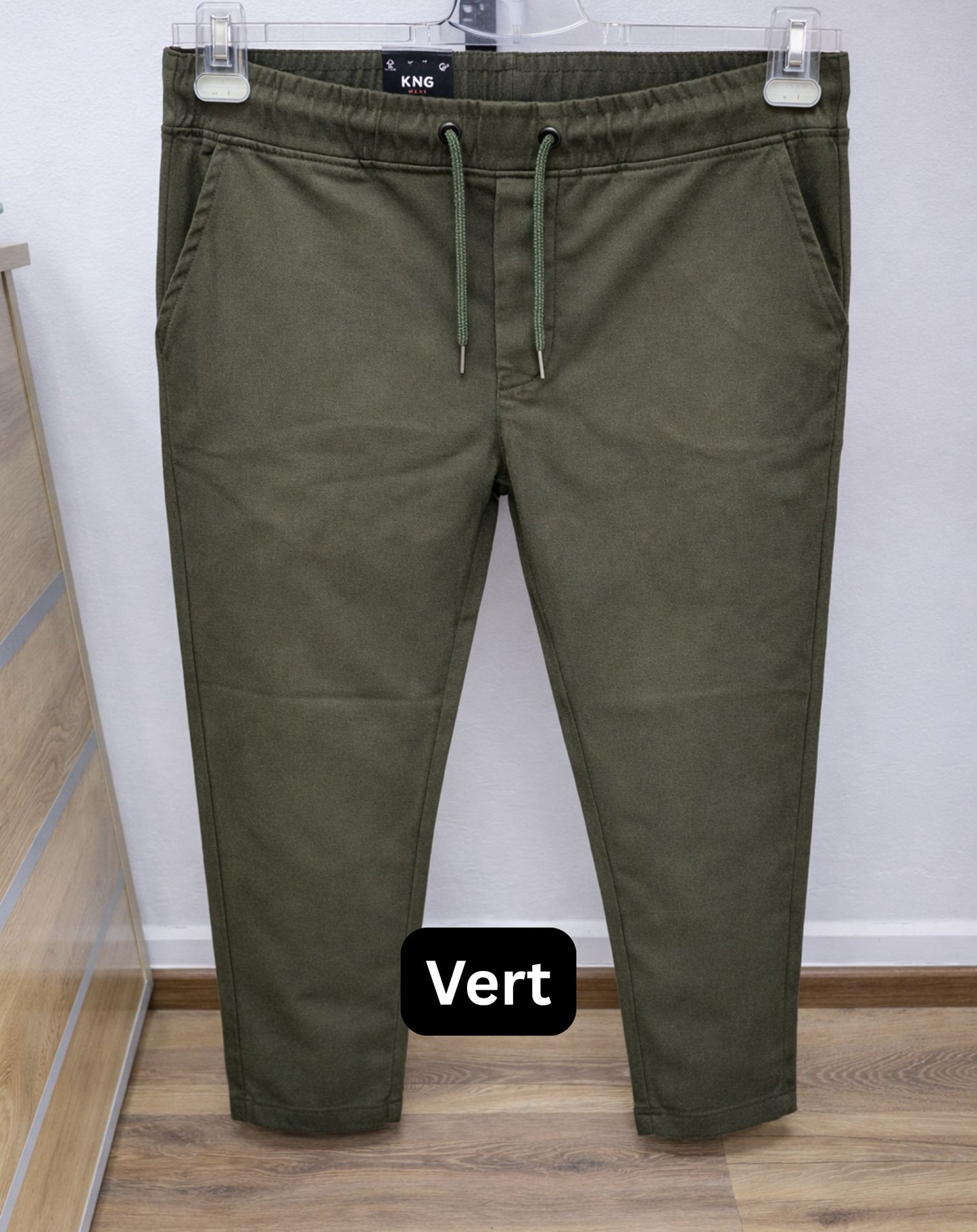 Pantalon Chino Confort Stretch - VERT
