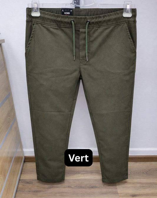 Pantalon Chino Confort Stretch - VERT
