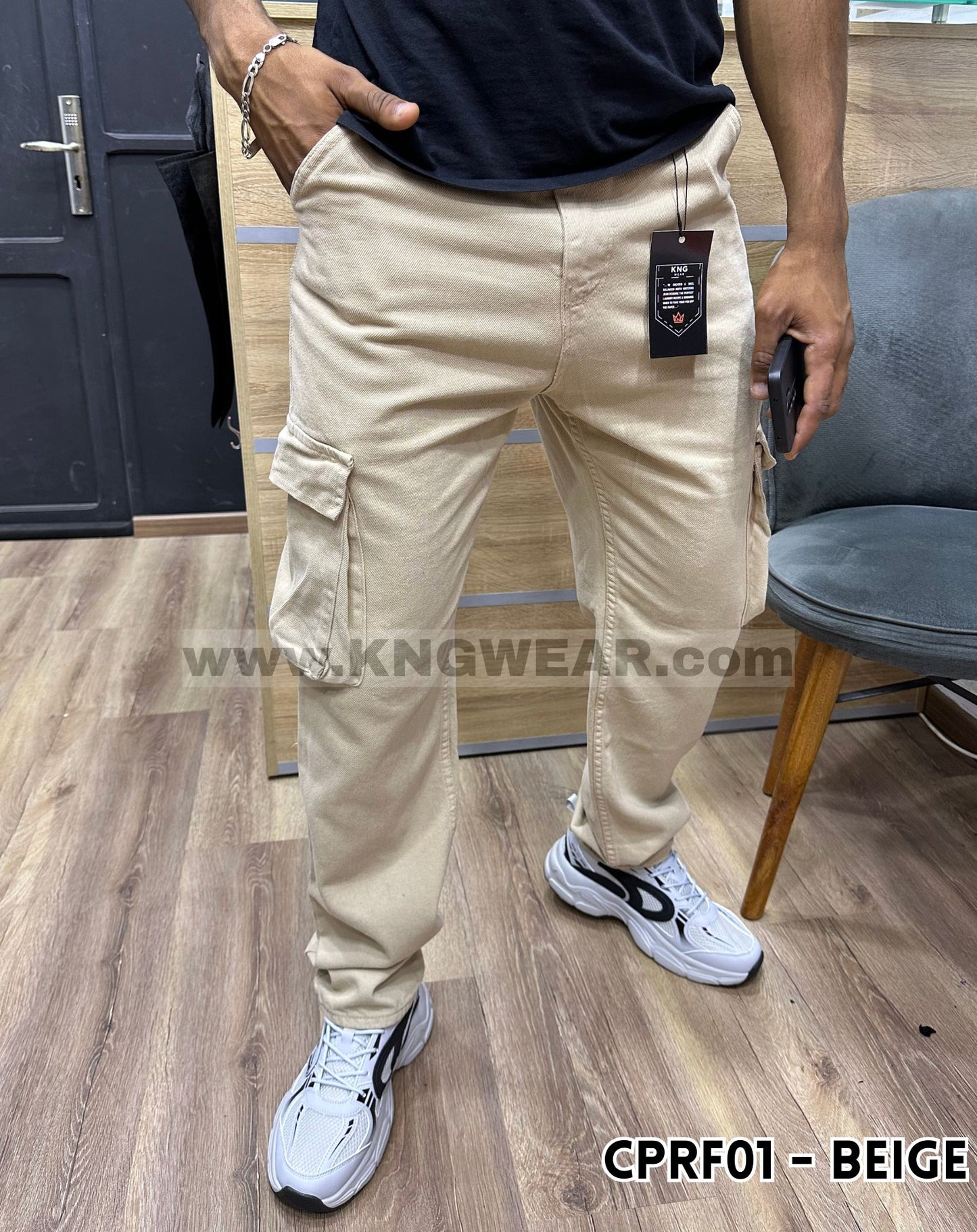 CARGO PANTALON RELAXED FIT CPRF01 - BEIGE